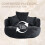 (Black) High-Back Bean Bag Lounger Sofa with 3 Pillows 5