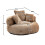 (Coffee) High-Back Bean Bag Lounger Sofa with 3 Pillows 3