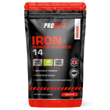 (180 Tablets) Iron 14mg Vegan Tablets One-a-Day, Immune System
