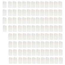 100Pcs Paper Bag Food Grade Kraft Oil Proof Large Capacity White Set Kit for Shopping 240x130x80mm / 9.45x5.12x3.15in