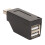Mini hub USB de 3 puertos, USB 2.0/3.0, PVC 16