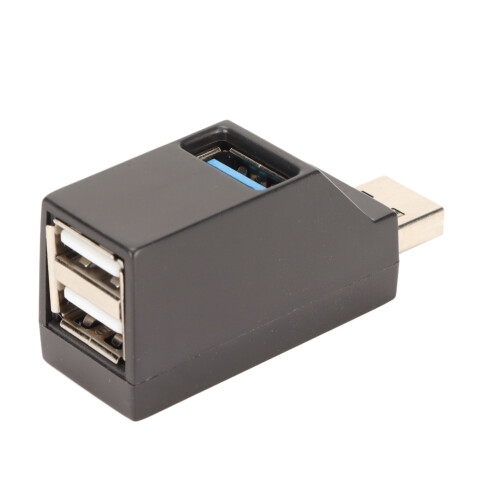 Mini hub USB de 3 puertos, USB 2.0/3.0, PVC