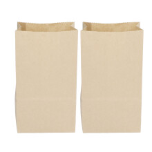 100 Stück Kraftpapierbeutel 180x90x55mm braun