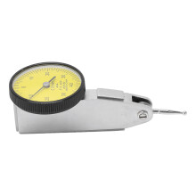 Dial Test Indicator 0-40 mm Range, 0.01 mm Accuracy, Yellow Dial, Stainless Steel, Rotatable 270 deg, Reversible, Triple Dovetail Mount