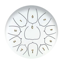6-Zoll-Stahl-Zungentrommel mit 11 Noten, tragbares Handpan für Meditation & Yoga