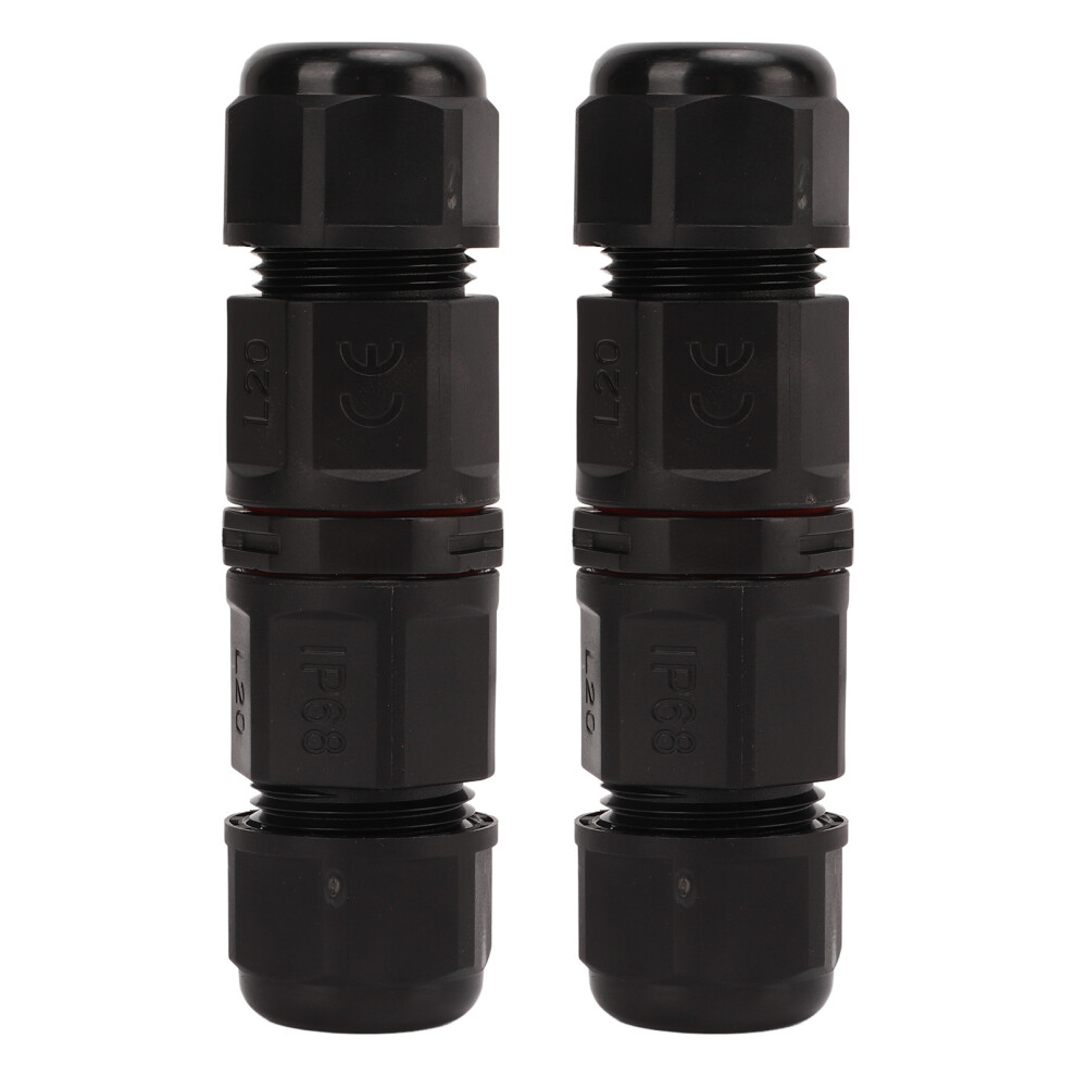 2Pcs 380V Junction Box Connector Ip68 Waterproof Screw Crimping Waterproof Cable Connector With Plastic Case For Lighthouse L20 5 9361321028090