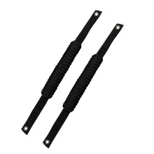 2 Stück Paracord-Griffe 350 lb 20x3x2 cm schwarz