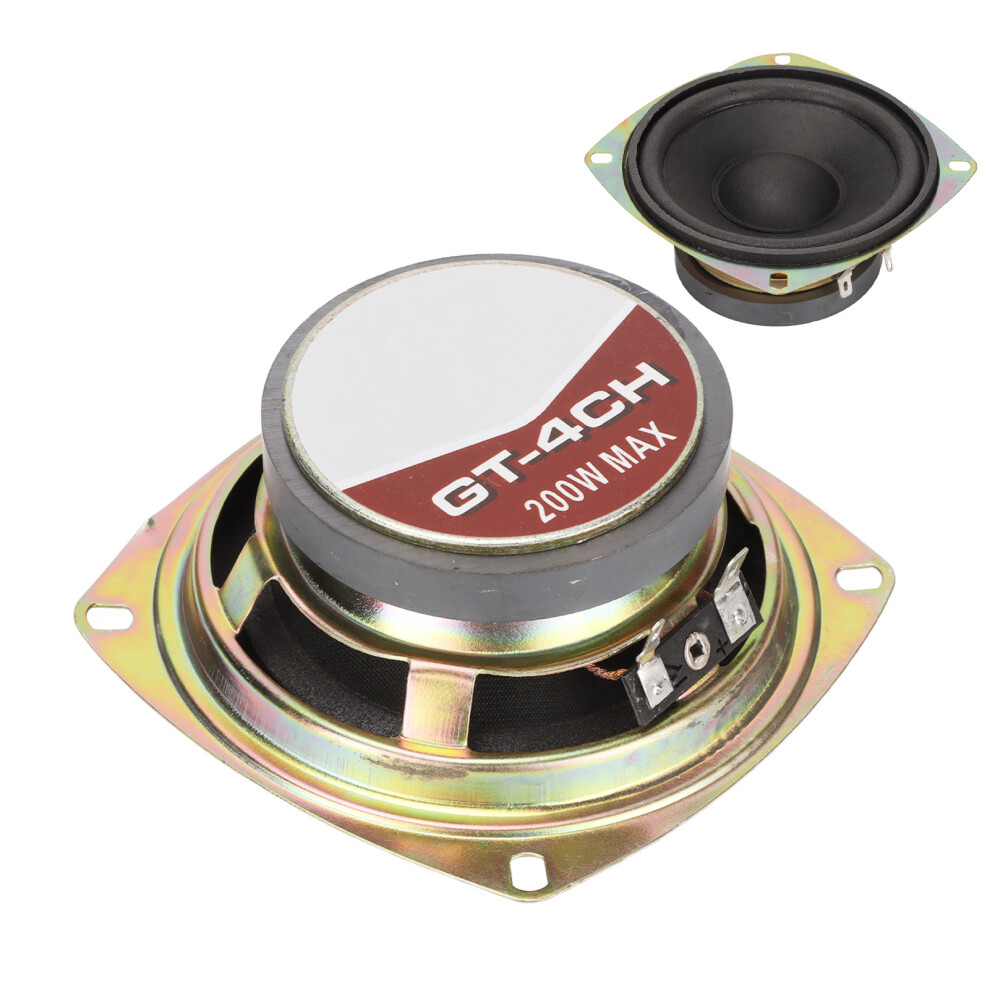 4In 200W Car Stereo Coaxial Speaker Loudspeaker 60Hzâ20Khz 4Ohms For Car Audio System 5001321029683