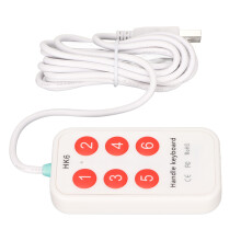 Programmierbares kleines USB-Tastenfeld mit 6 Tasten, 2,0 m Kabel