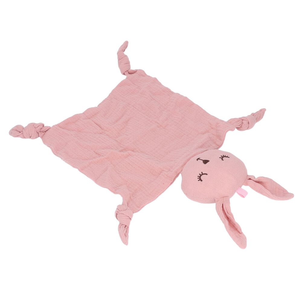 Baby Security Blanket Soft Cotton Gauze Quick Dry Washable Infants Security Toys for Newborn Pink