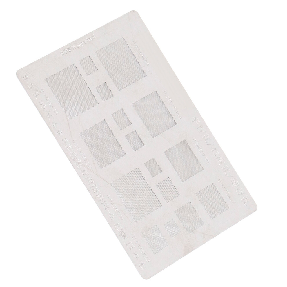 Universal Bga Reballing Stencil Multifunctional Tin Mesh Solder Template For Phone Bga Ic Chips Repair 6911321031168