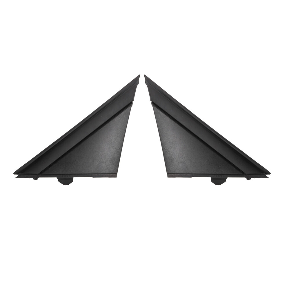 Pair Door Mirror Flag Cover 1Sh17kx7aa Left Right Decoration Replacement For Fiat 500 2012Â2017 Black 6951321034387