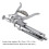 Inyector ajustable para ganado de 30 ml 20x13 cm Plateado 3