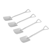 Silber 4 Quadrate Schaufel-Löffel 15,5 3,4 cm 366 g