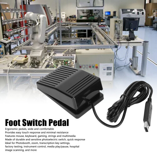Pedal interruptor USB - 2 m, luz indicadora 2