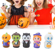 5 Stück Halloween-Fingerpuppen aus Vinyl, cartoonig süß