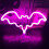 Fledermaus-LED-Neonzeichen 36x2x18 cm USB- oder batteriebetrieben 8