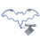 Fledermaus-LED-Neonzeichen 36x2x18 cm USB- oder batteriebetrieben 3