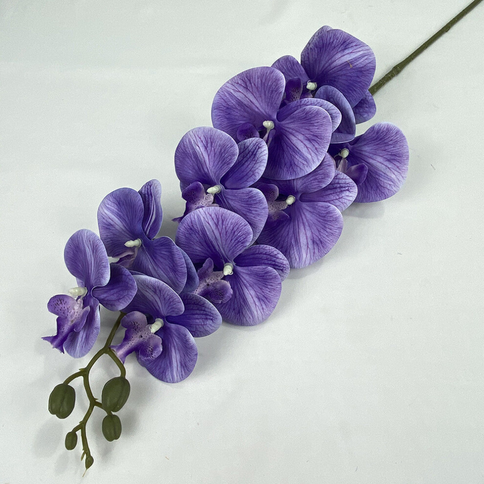 (Purple)Fleur artificielle Phalaenopsis mariage hôtel restaurant accessoires de décoration de bureau