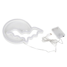 Moon Bat Neonzeichen 26  18,5 cm USB/3AA betrieben