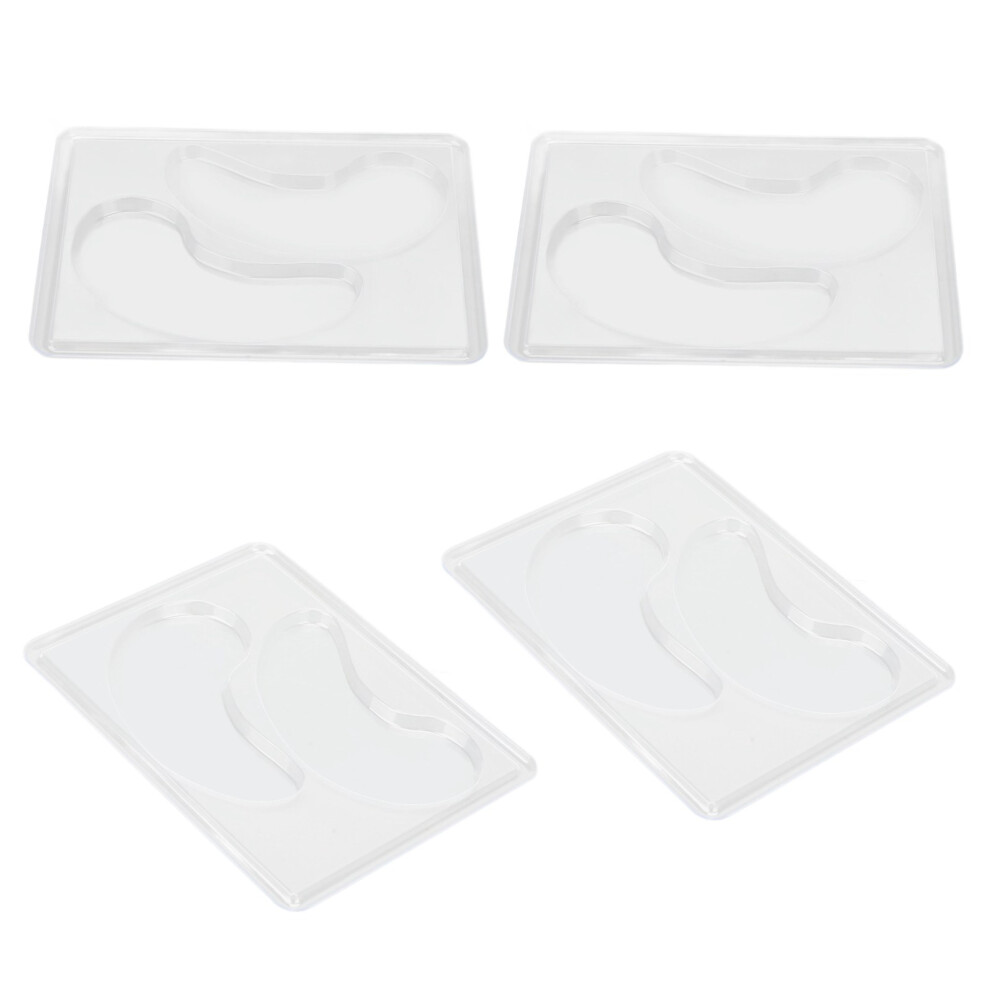 12Pcs DIY Under Eye Patches Molds Safe Healthy Natural Reusable Transparent Eye Mask Patch Tray Plate