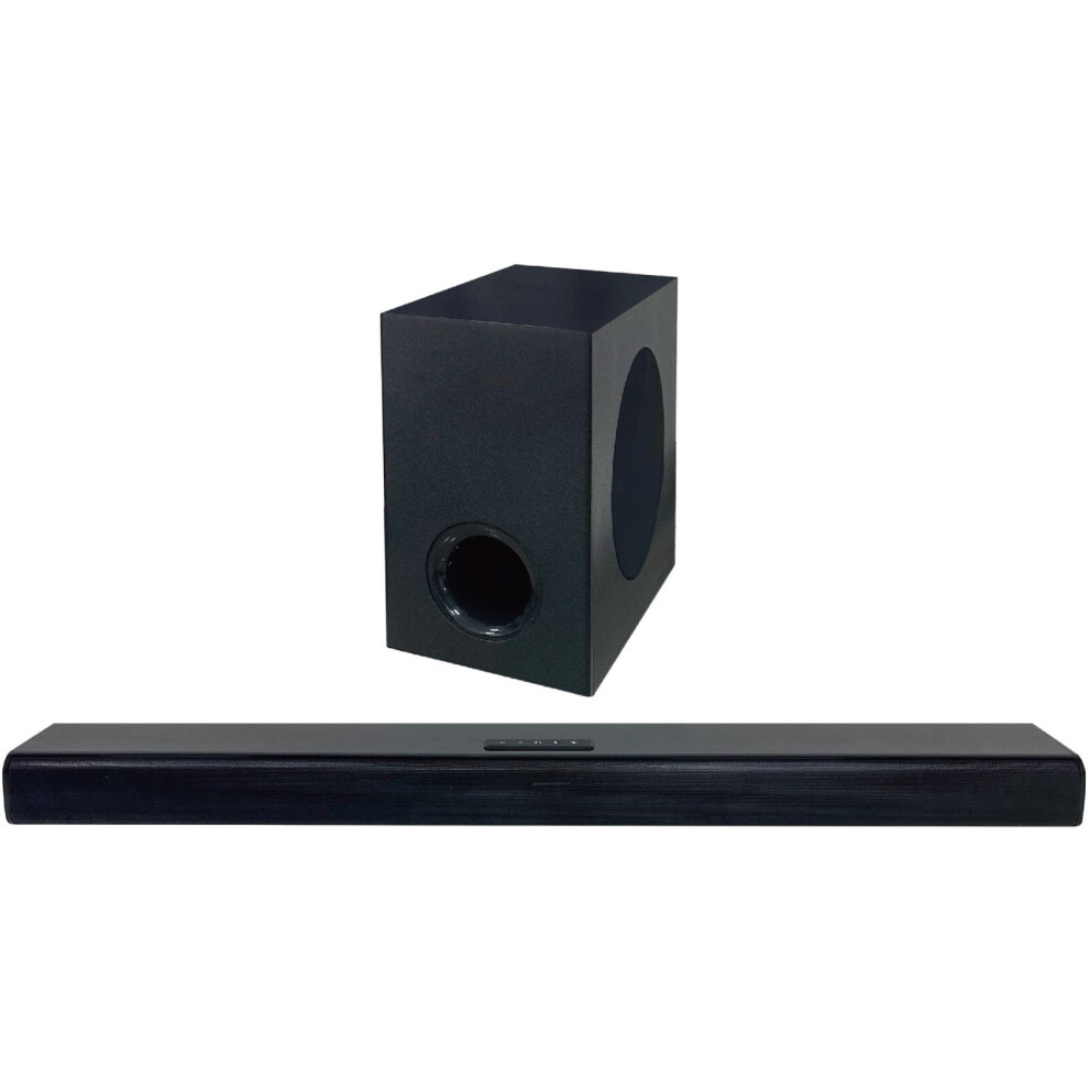Hye 2.1Ch Wireless Soundbar + Wired Subwoofer 120W Bluetooth - Black 1234598769141