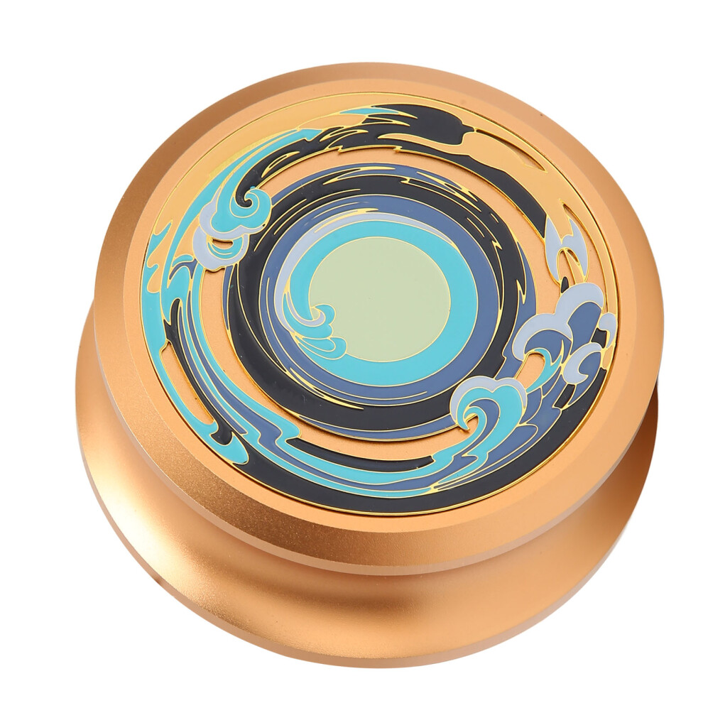Lp Vinyl Turntables Disc Stabilizer Professional Record Weight Clamp With Silicone Bottom Pad For Vibration Damping Gold 7891321042960
