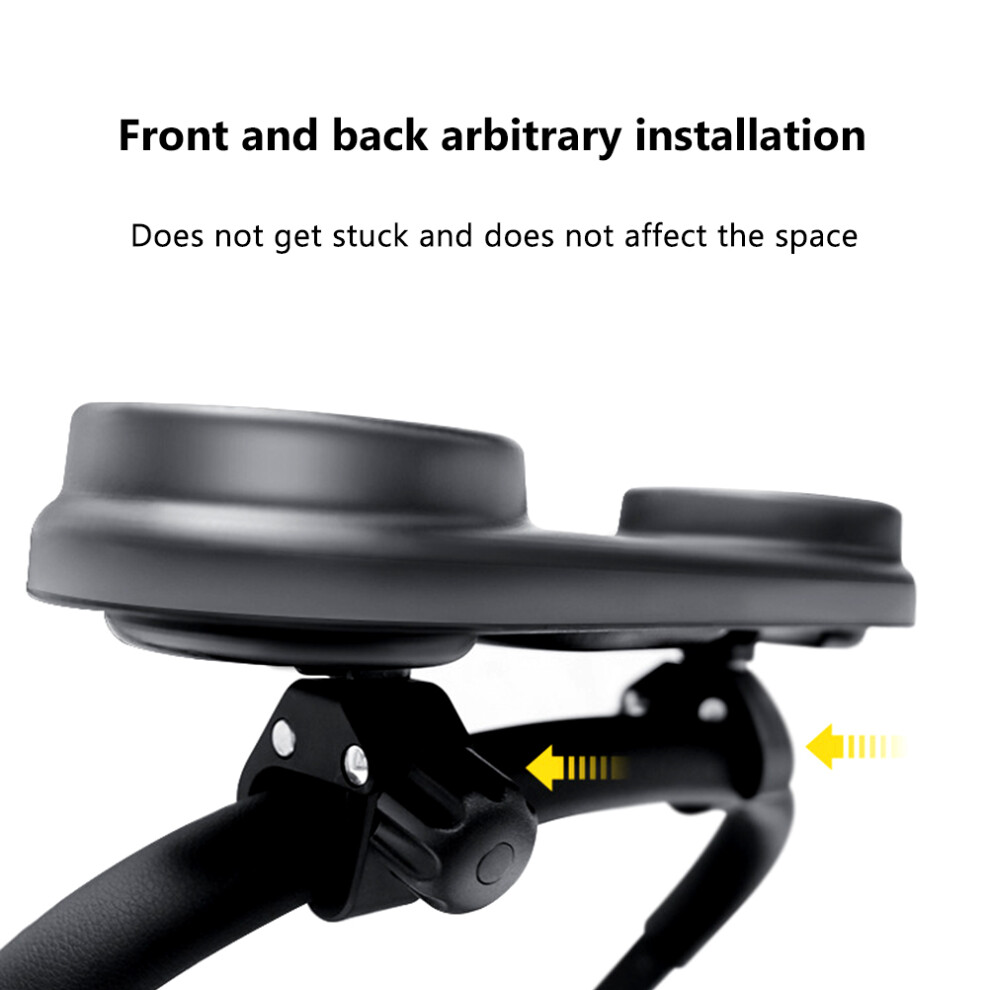 Snack Tray for Prams Universal Pram Tray with Adjustable Clip Divider Storage Tray for Most Types of Pushchairs with Armrests