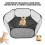 Small Animals Tent Foldable Breathable Interactive Easy Access Portable Small Pet Playpen for Pets Black 4