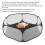 Small Animals Tent Foldable Breathable Interactive Easy Access Portable Small Pet Playpen for Pets Black 11