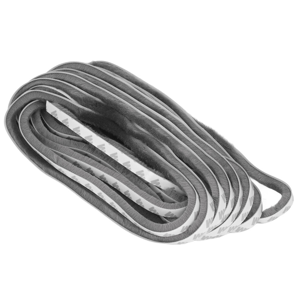 Self Adhesive Seal Strip Weatherstrip Window Doors Soundproofing Windproof Dustproof Gray 9X9mm 8401321044070