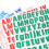 12 Stück Bügelbuchstaben - 12 Farben, Hitzetransfer 10