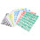 12 Stück Bügelbuchstaben - 12 Farben, Hitzetransfer 12