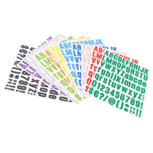 12 Stück Bügelbuchstaben - 12 Farben, Hitzetransfer 2