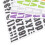 12 Stück Bügelbuchstaben - 12 Farben, Hitzetransfer 6