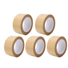 5 Stück Kraftpapier-Klebeband 50 mm 30 m, 0,13 mm Dicke, 2 Zoll