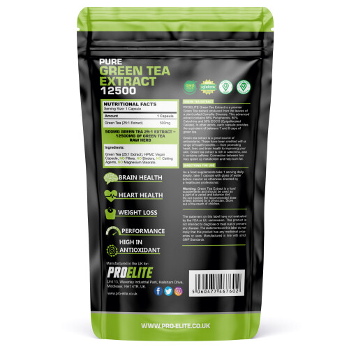 (180 Tablets) Green Tea Extract Tablets 10,000mg Tablets Vegan 2