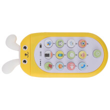 Teléfono móvil de juguete - 3xAAA, dibujo animado amarillo pequeño