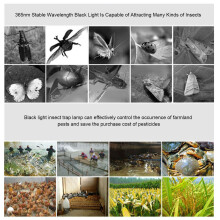 C110V 20W Spiral-Insektenfalle Lichtbirne 365NM E27 Schwarz
