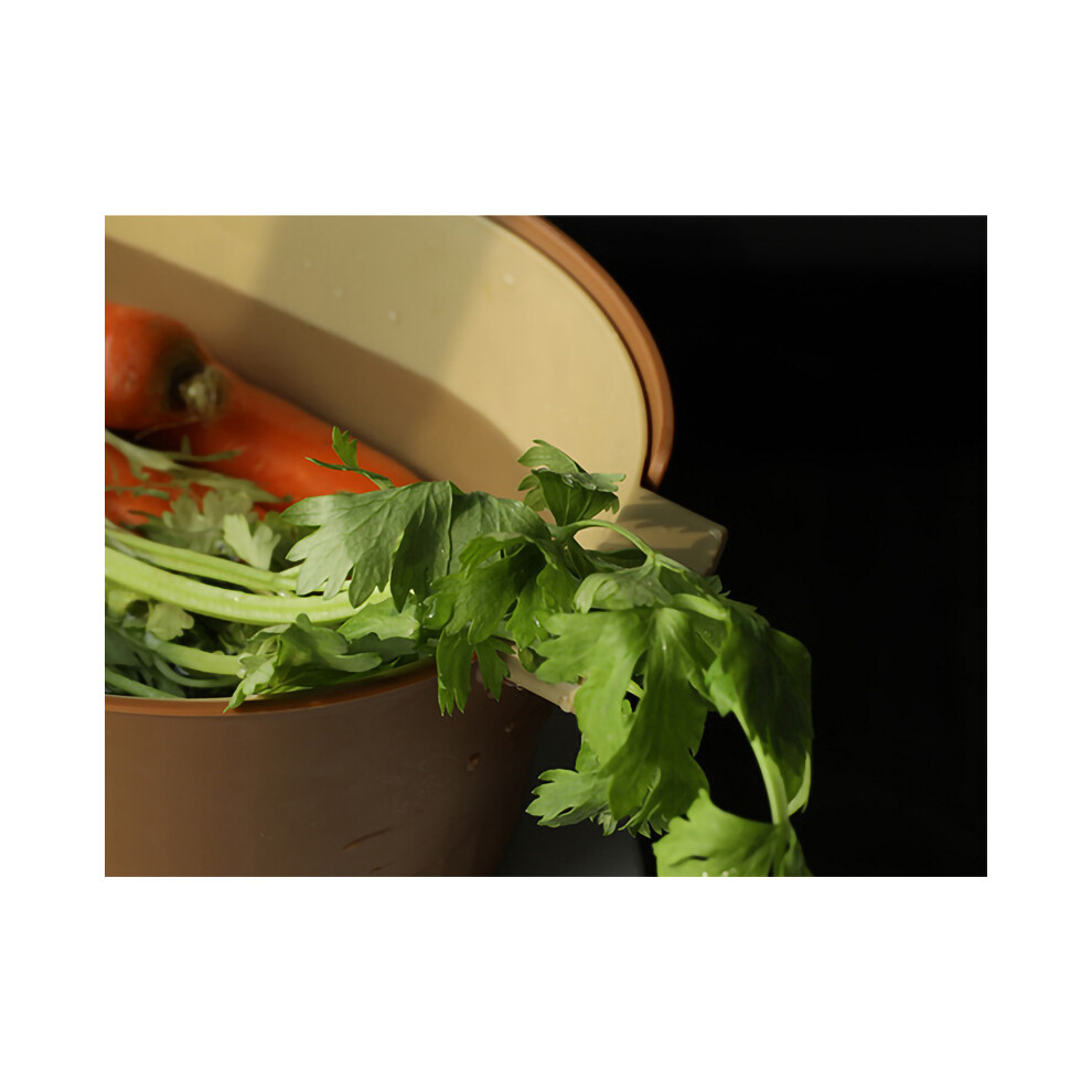 Drain Colander Double Layer Detachable Increased Deepened Capacity Plastic Colander Strainer Set for Kitchen Brown Large-image-OPC-PHV9ZF5-NEW