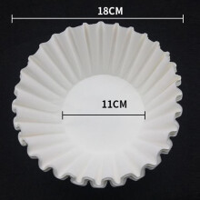 Conjunto de filtros para cesta de madera natural, 100 hojas, 110 g