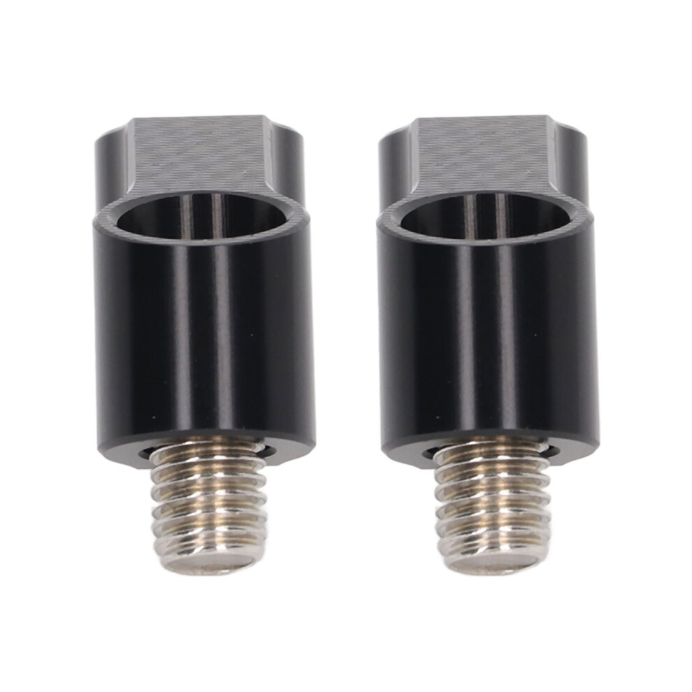 1 Pair 10Mm/0.39In Motorcycle Mirror Mount Riser Extender Adapter Replacement For Nmax 155 125 2015Â2022 Black 8781321050791
