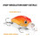45 mm 3,5 g Mini-Crankbait TARUOR Köderfarbe 1-5 5