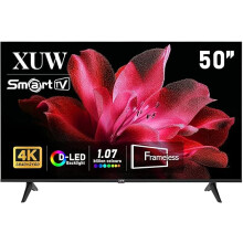 XUW 50 inch UHD 4K Smart TV, D-LED backlight Television, Borderless Design,HDMI USB DVB-T2/S2 RJ45 Interface
