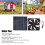 Solarbetriebener Mini-Abluftventilator IP65 20W ABS 14