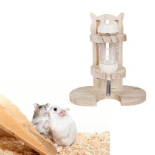 Hamsterhängender Wasserspender Kiefernholz 9x16,5x18,5 cm