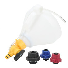 Kit de embudo a prueba de derrames para recarga de refrigerante, 3 adaptadores