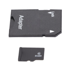 8-GB TF-Karte, 8-GB Kapazität, Schwarz, Kompakt-ABS