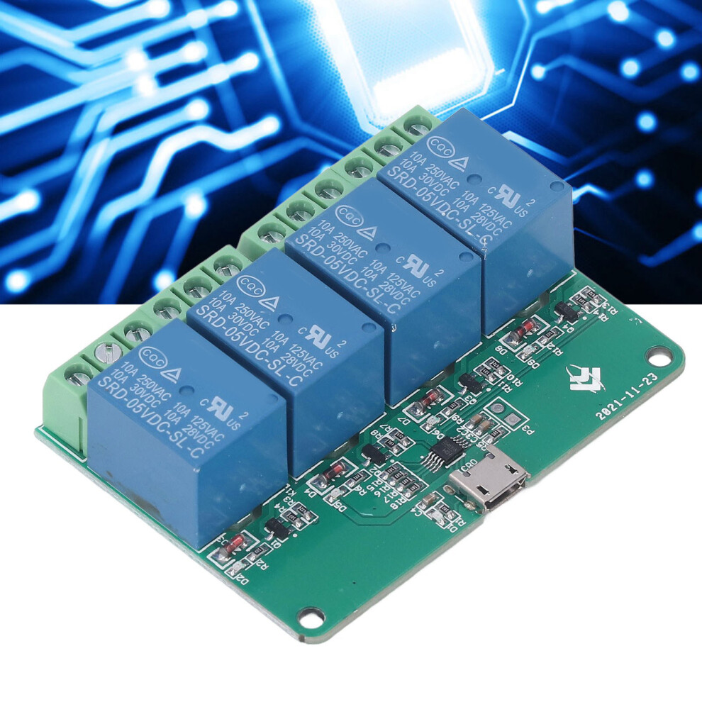 4 Channel Relay Module 5V For Hid Drive Free Usb Expansion Board Pc Intelligent Control Switch 3181321061356