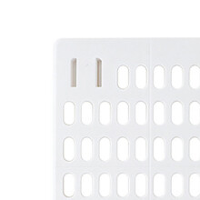 Lochplatten-Wand-Organizer 160g weiße Platte ohne Stanzen